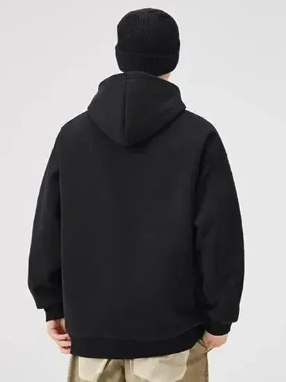 Conjunto de sudadera con capucha negra Dragon Ball Z Frieza Golden Form con estampado trasero de efecto de energía morada en algodón y diseño con logotipo M