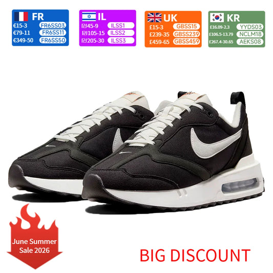 Nike Air Max Dawn Retro Fabric Durable Low-Top Casual City Commuter Running Shoes Men's Black  DJ3624-001