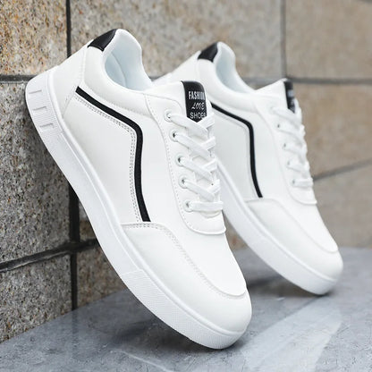 Men's Casual Skateboarding Shoes White Shoes Outdoors Leisure Sneakers Breathable Walking Shoes Flat Shoes Chaussure Homme 39-48