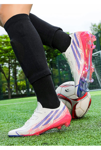Chaussures de football pour hommes, baskets confortables, chaussures de football de haute qualité avec crampons longs pour garçons - Conception durable et résistante à l'usure