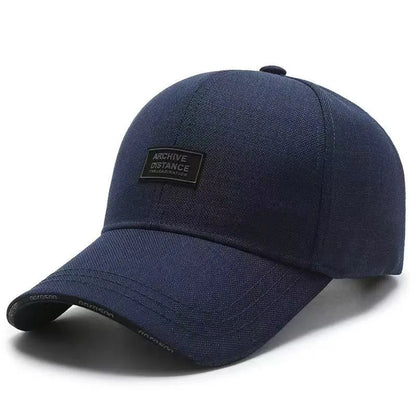 Czapki baseballowe z haftem ARCHIVE DISTANCE, unisex, wiosna/jesień, na świeżym powietrzu, regulowane, czapki codzienne, czapki chroniące przed słońcem, czapki sportowe