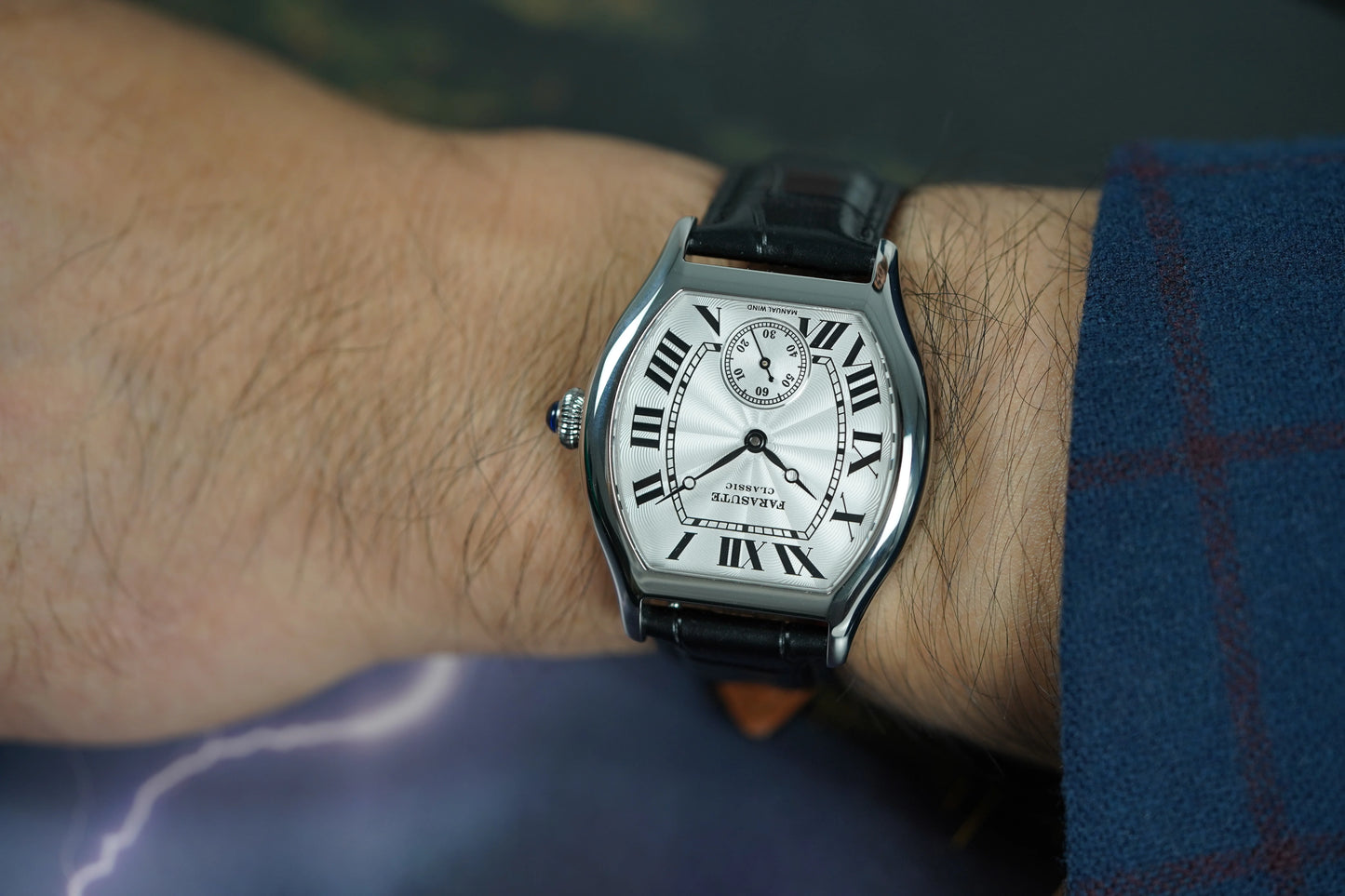 FARASUTE New Classic Hangzhou Customized Movement Manual Mechanical Watch Men Sapphire Crystal Small Second 50m Waterproof reloj