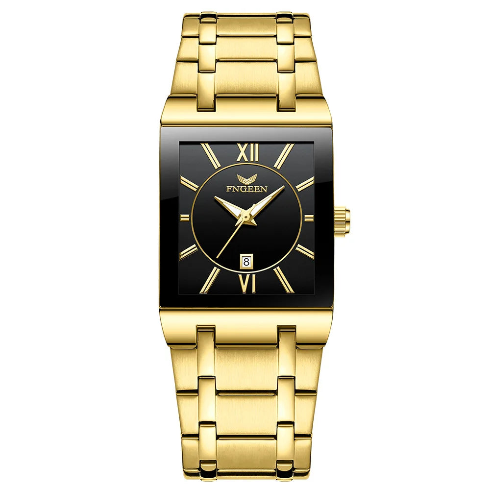 BINBOND luxury men’s wristwatch with precise quartz movement, luminous hands, water-resistant, automatic date display, made from durable stainless steel, casual style.