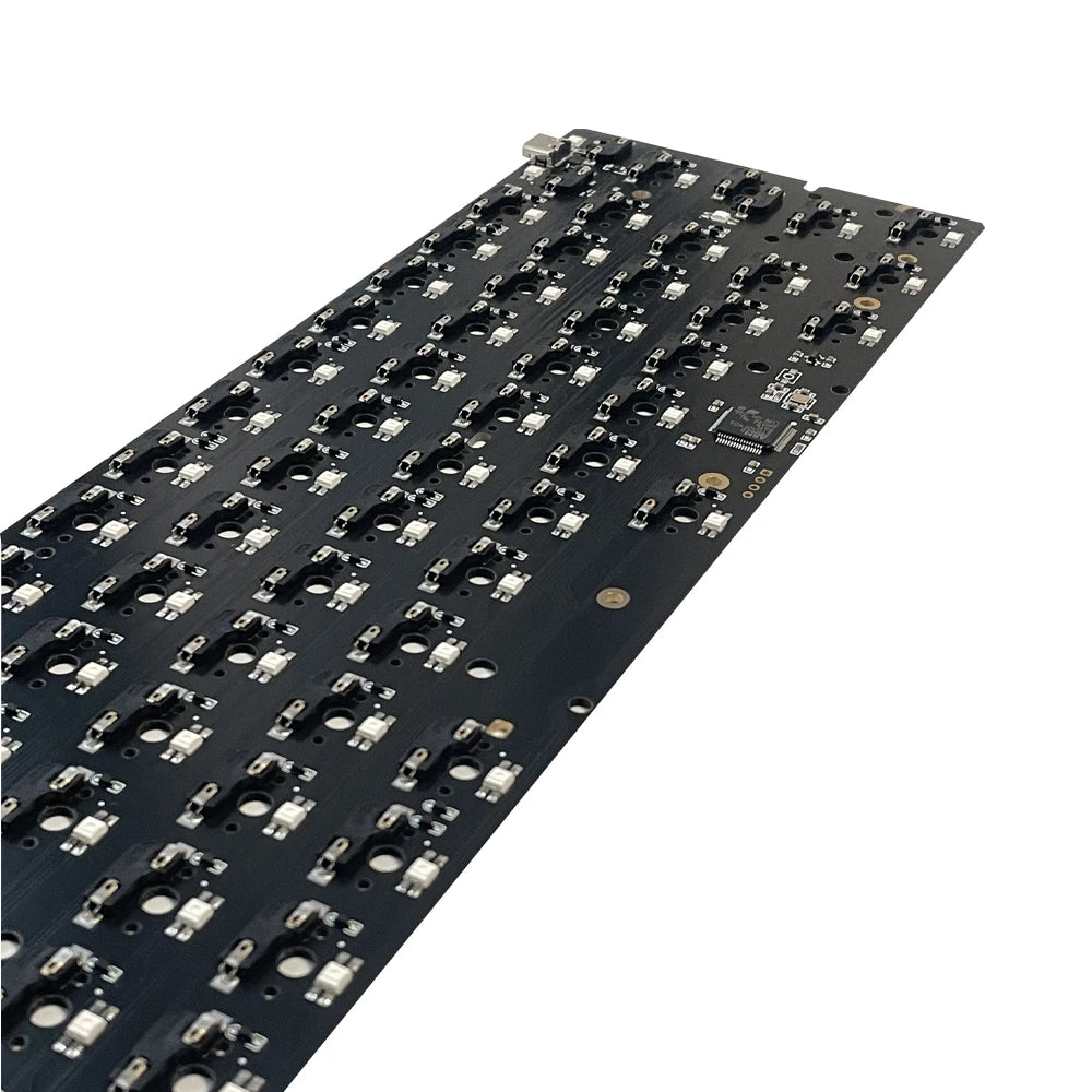 Hot-Swap 64RGB Mechanical Keyboard Custom PCB Compatible With GH60 Wooting 60he RAKK PCB Kit optional