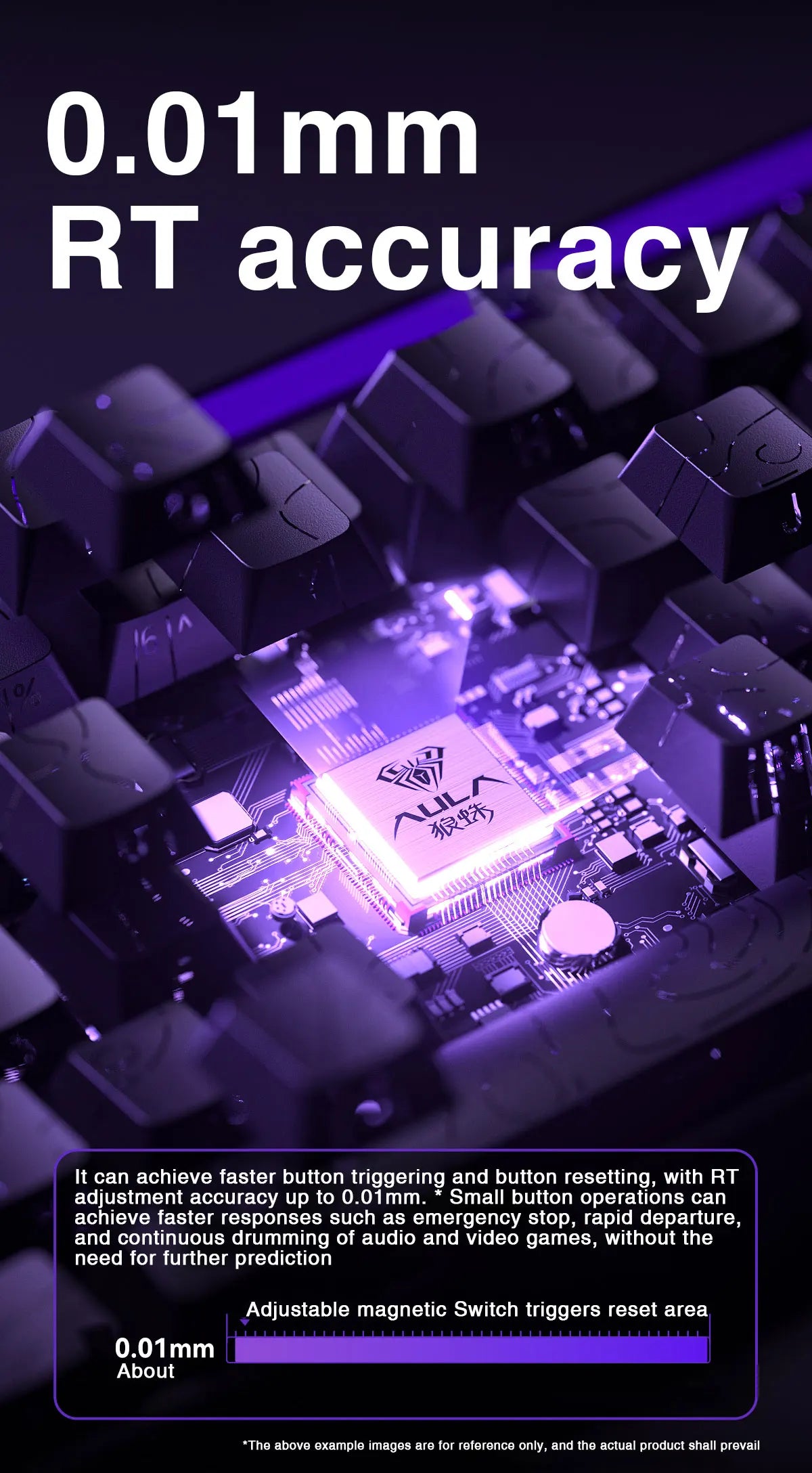 AULA HERO68 HE Magnetic Switch Keyboard Rapid Trigger 8K Polling Rate Esports Gaming Keyboard RGB Wired Mechanical Keyboard