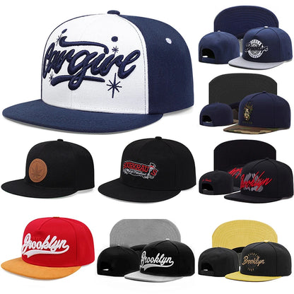 Luksus kasket Gorra-mærke Herrehatte Flat Top Baseball-kasket til mænd Justerbar Snapback Gorras Hombre Sport Kvinder Mænd HipHop Solhat