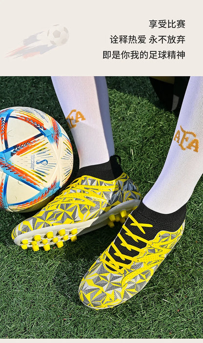 New Men's Football Boots Breathable Sport Training Soccer Shoes Cleats Sport Outdoor TF Futsal Match Turf Grass Drop Shipping