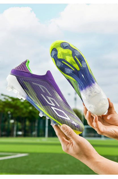 New Men's Football Boots Non Slip Comfortable Soccer Shoes Turf Ultralight Fg Grass Cleats Futsal Sport Indoor Adult Non-Slip