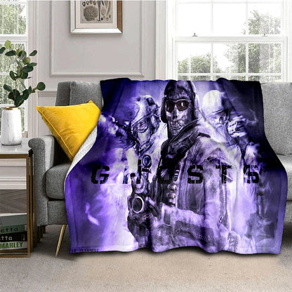29 Style New Call of Duty COD Ghost Simon Gun Games Blanket,Soft Throw Blanket for Home Bedroom Bed Sofa Travel Cover Kids Gift