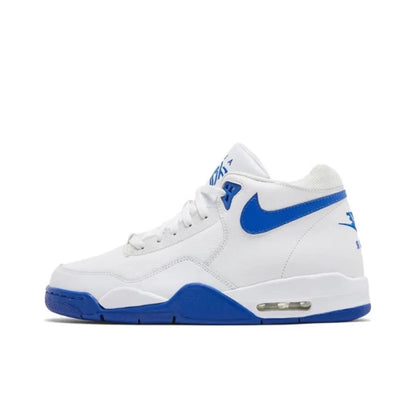 Nike Flight Legacy Comfortable and Versatile Mid-Top Retro Basketball Shoes Men's White/Blue BQ4212-103