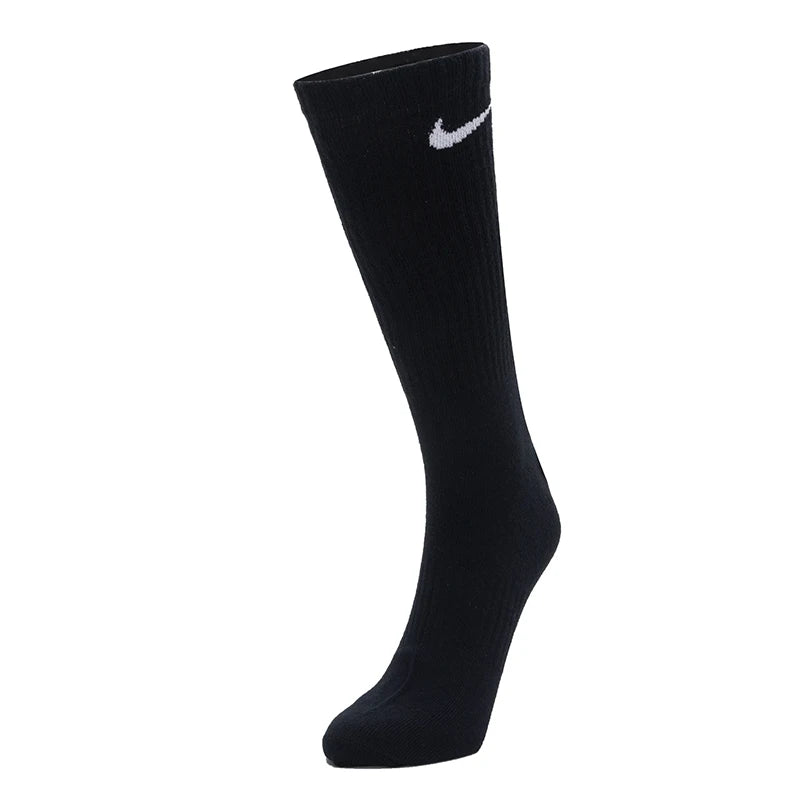 Nike (Nike) мъжки и дамски чорапи, дишащи, абсорбиращи потта спортни чорапи, баскетболни чорапи, модни и универсални ежедневни чорапи (3 чифта) Sx7676-902