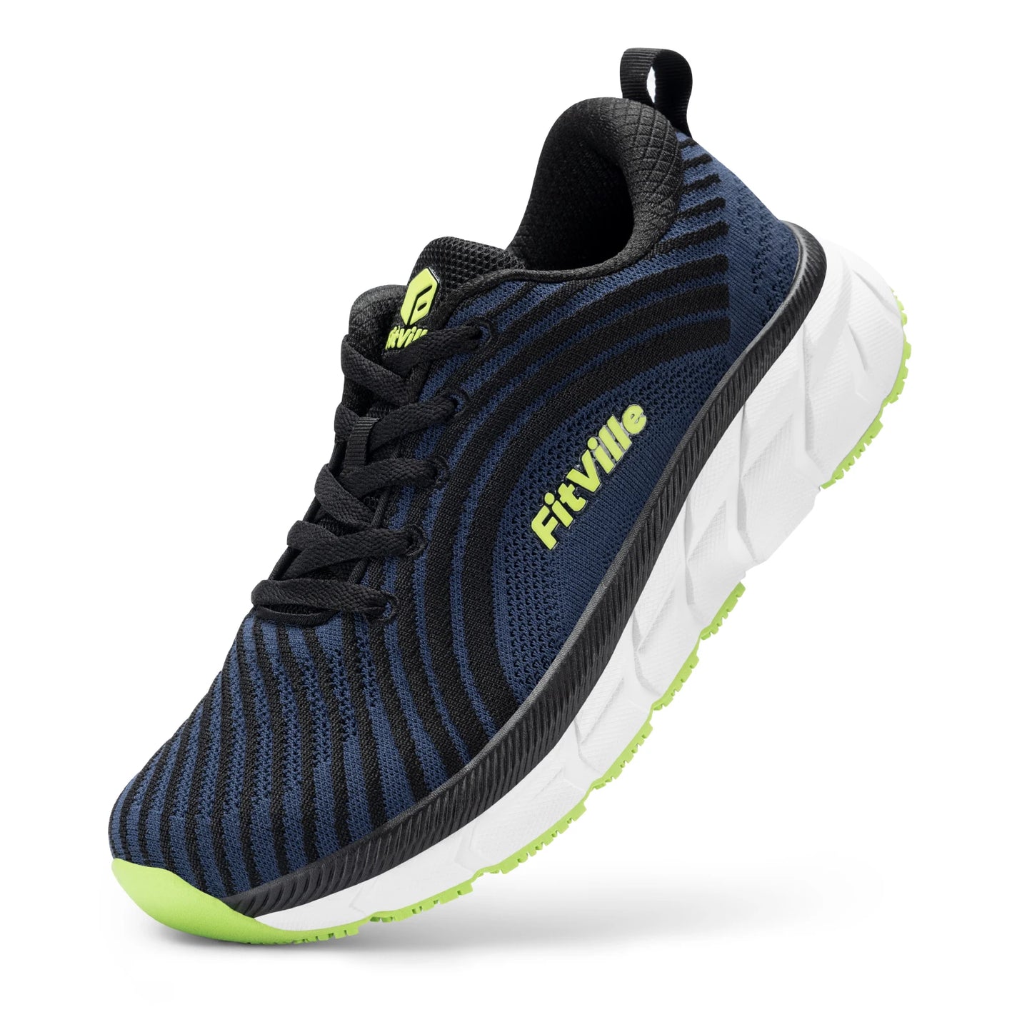 FitVille Men'S Shoes Wide Toe Box Cushioned Extra Wide Width Non Slip Running Shoe Comfortable Lightweight Sneakers For Fat Feet