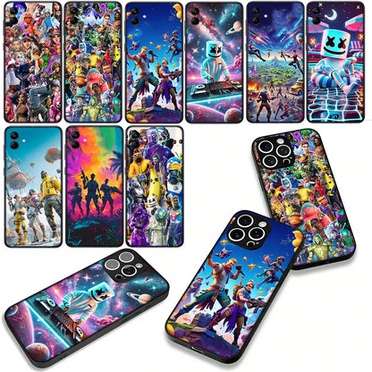 Ovitek z motivom igre F-ForTnites za Samsung Galaxy A07 A13 A12 A23 A42 A50 A51 A52 A53 A70 A71 A72 A21S A04 Note 20 9 8 10