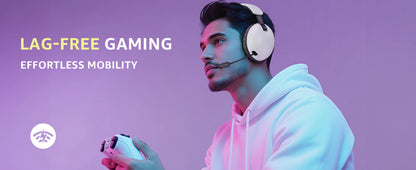 Acinaci BL500 Wireless Gaming Headset 2.4G Bluetooth 5.3 & Wired – Noise-Cancelling Mic, 30H Battery, 50mm Drivers for PC, PS5, PS4