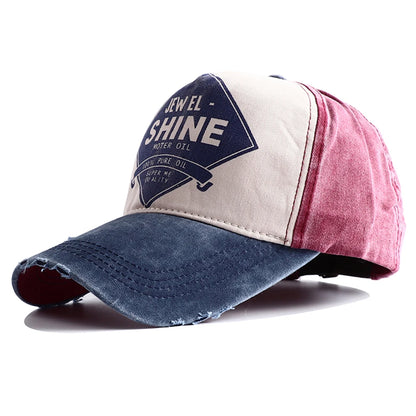 2026 New High Quality Vintage Letter Print Baseball Cap Men Women Snapback Adjustable Outdoor Hip Hop Denim Dad Hats Bone