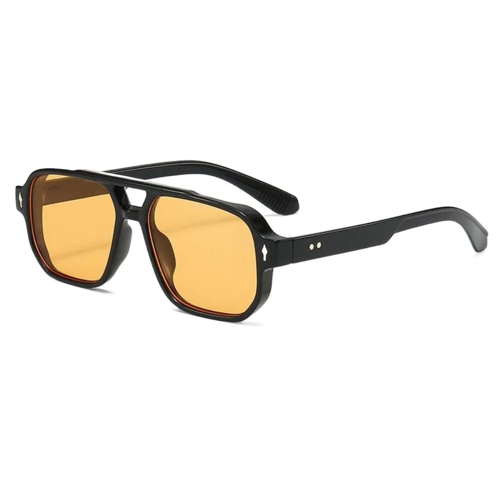 Retro Double Beam Sunnies HD Leopard Print Eyewear Unisex Polarized Sunglasses Waterproof Lightweight Anti-UV Glasses Outdoor