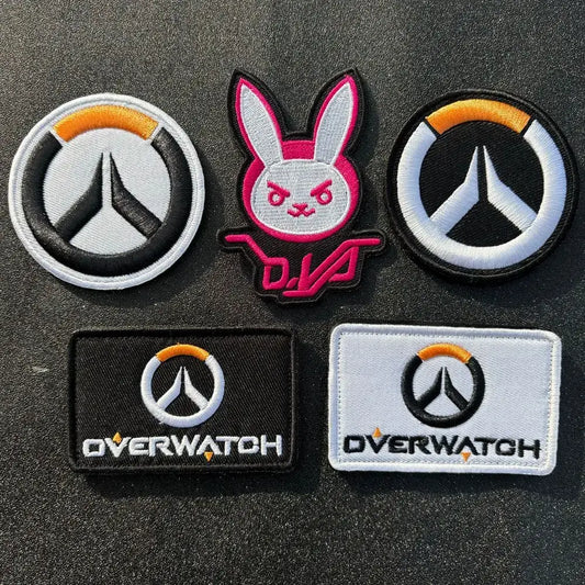 Anime Overwatch DVA Armband Patch Cosplay Backpack Applique Decoration Patches Clothing