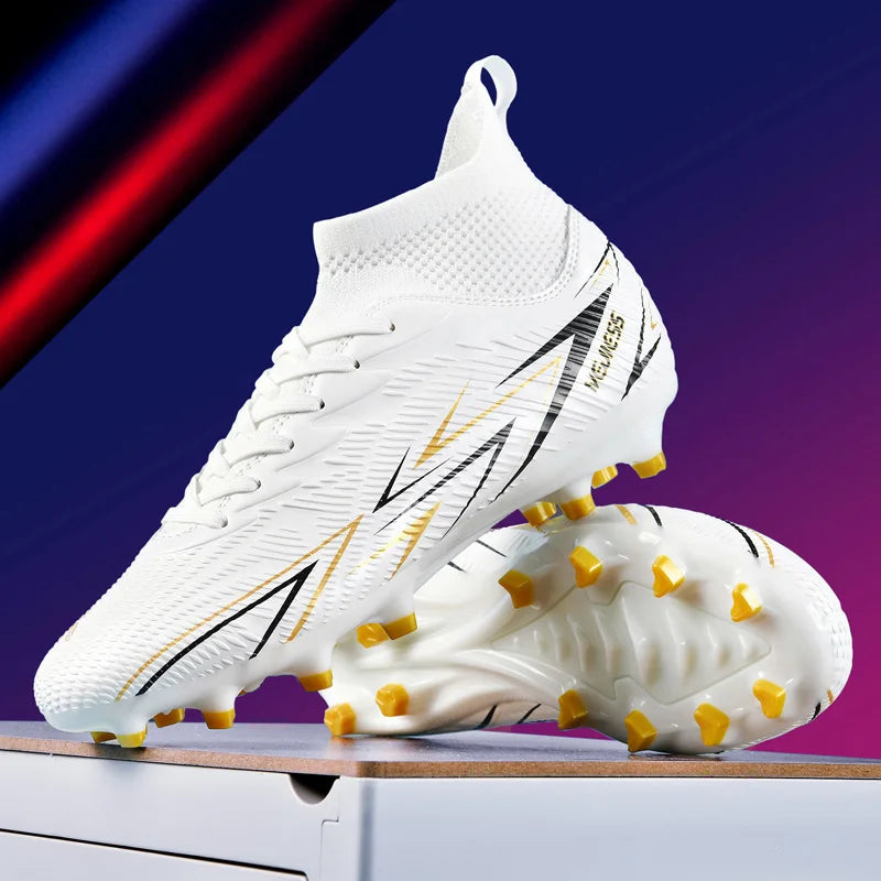 Bottes de Football professionnelles pour hommes, chaussures de Football pour adultes, baskets de sport de plein air, crampons de Football ultralégers, entraînement