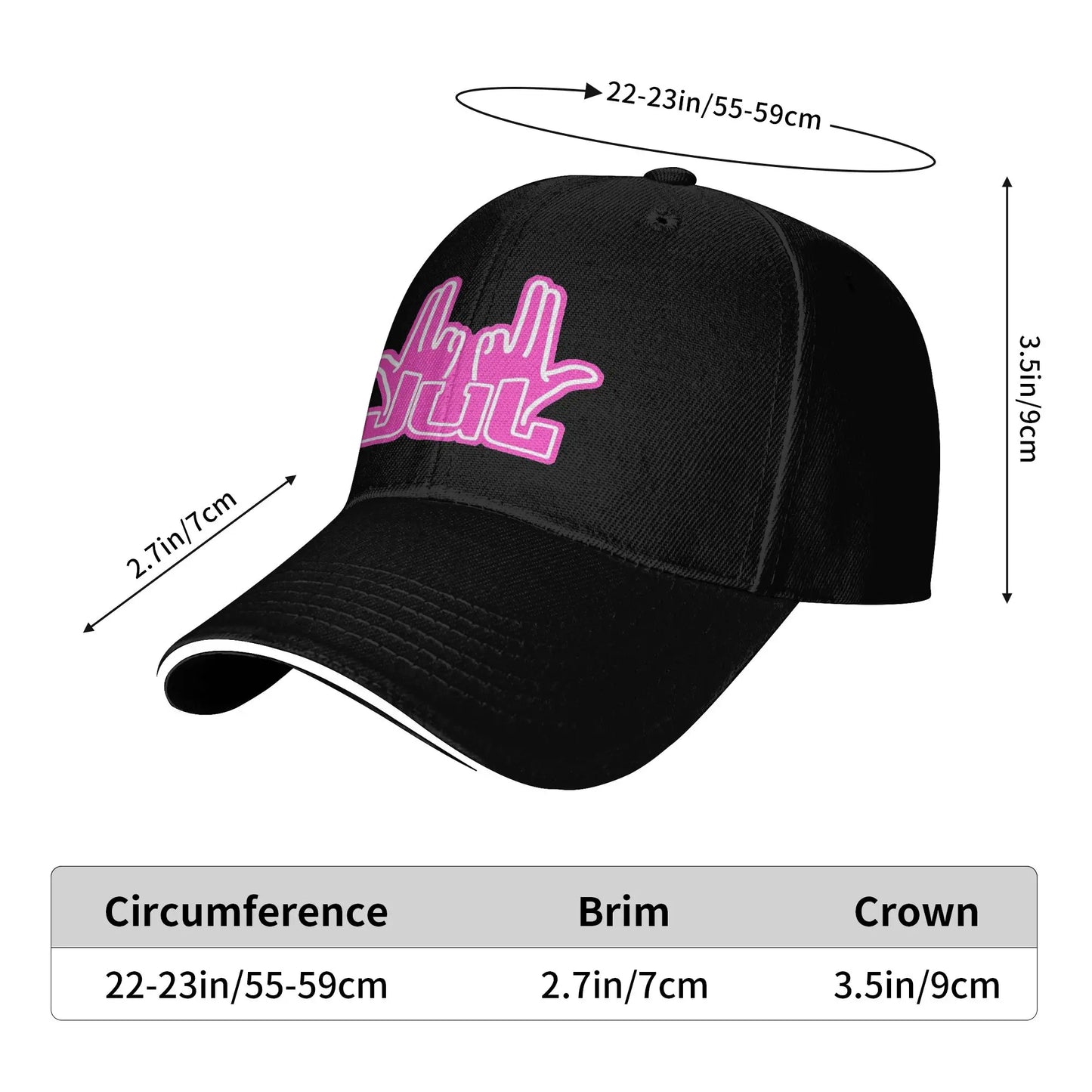 Unisex Rapper Singer Jul Sign Outdoor Hat  Adjustable Baseball Caps New Baseball Cap Sunscreen Hats