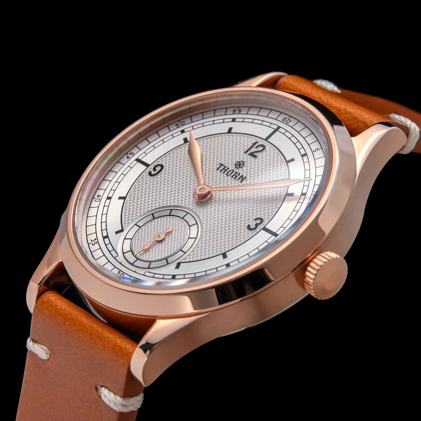 THORN T001 Quartz Watch 316L Stainless Steel Sapphire Crystal Waterproof Grilled Blue Hands Fashion Business Men WomenWatch