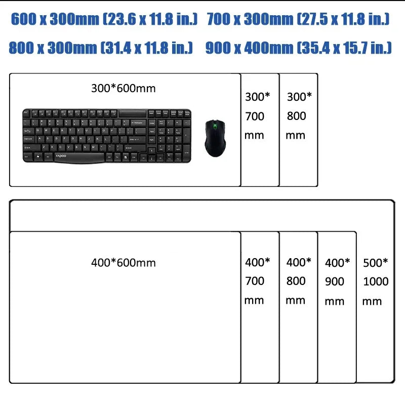 RGB Mouse Pad Game World Of Warcraft Large Table Pad Computer Accessories XXL Laptop Antislip Keyboard Pad LED Backlight Deskmat