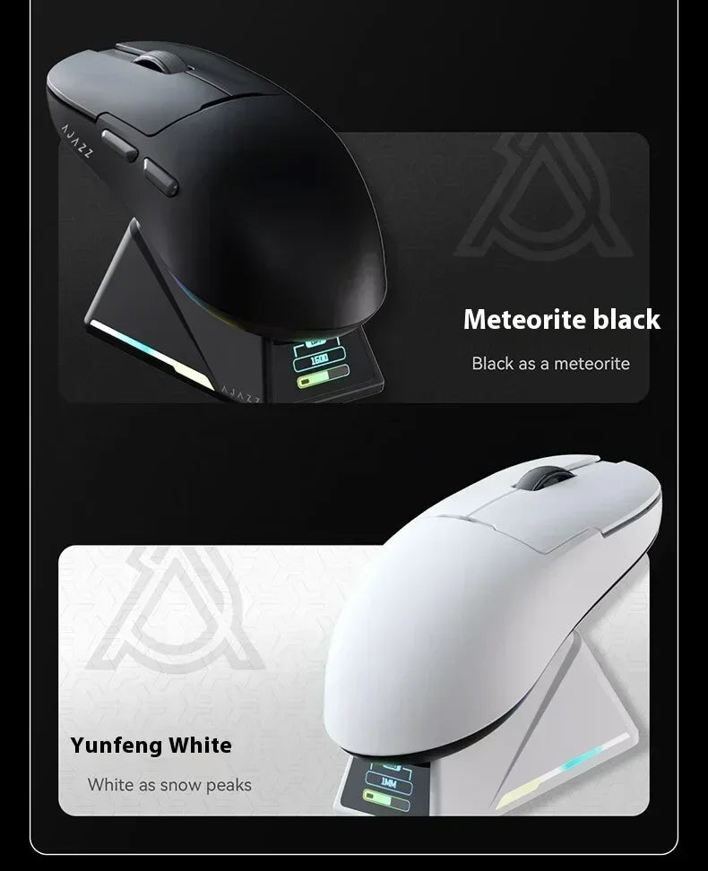 Мишка AJAZZ AJ159 APEX Tri Mode Wireless 8K със сензор PAW3950, ниска латентност, база за зареждане, персонализируема, лека, за PC гейминг
