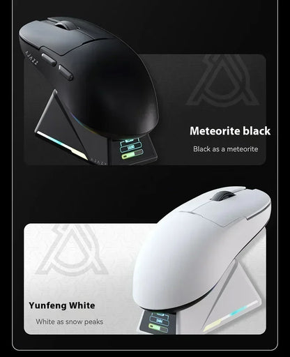 Мишка AJAZZ AJ159 APEX Tri Mode Wireless 8K със сензор PAW3950, ниска латентност, база за зареждане, персонализируема, лека, за PC гейминг