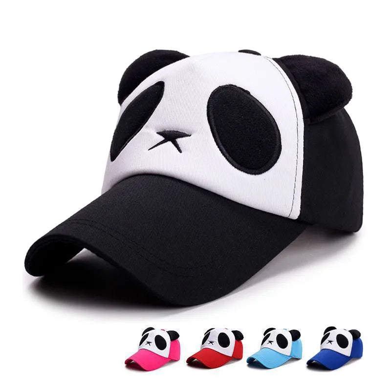 Søde sommer-baseballkasketter med panda-motiv til mænd og kvinder – bomulds-hiphop-snapback-kasketter med solbeskyttelse til drenge og piger – udendørs gorras – dropshipping