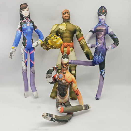 26cm fleksibilna plišana figura s žičanim tijelom i različitim pozama, anime igra Overwatch D.Va / Doomfist / Genji / Widowmaker, plišana lutka