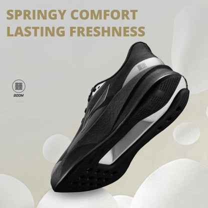 Li-Ning Men's CHAOYING Cushion Running Shoes BOOM Lightweight Springy TEMPO BOUNCE Soft Li-Ning Comfortable Sneakers ARBW007