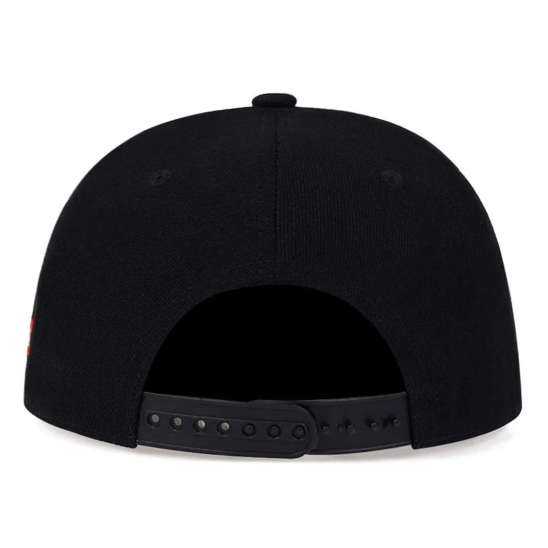 Cappellino con visiera piatta, patch alla moda, chiusura a scatto, cappellino da baseball hip hop a blocchi di colore, unisex, leggero, con protezione solare, cappellino "Dad Hat" per donne e uomini