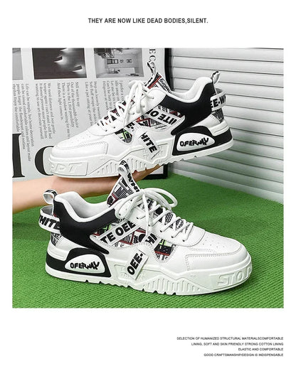 Nuove scarpe da uomo stile skateboard, sneaker estive in pelle casual fashion outdoor per running, sport, trekking e tennis, platform di lusso firmate