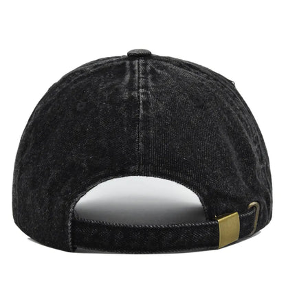 Fashion NYC broderede denim-snapback-baseballkasketter, justerbare, til udendørs brug, casual, til voksne, vaskbare, til sport og golf, solhatte