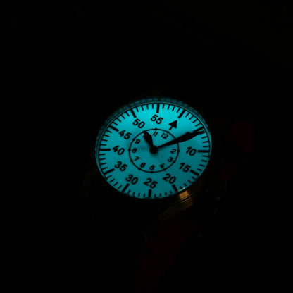 【Escapement Time】Automatic Movement Pilot Watch withType-B or Type-A   Black Dial and 40mm Case waterproof 100M
