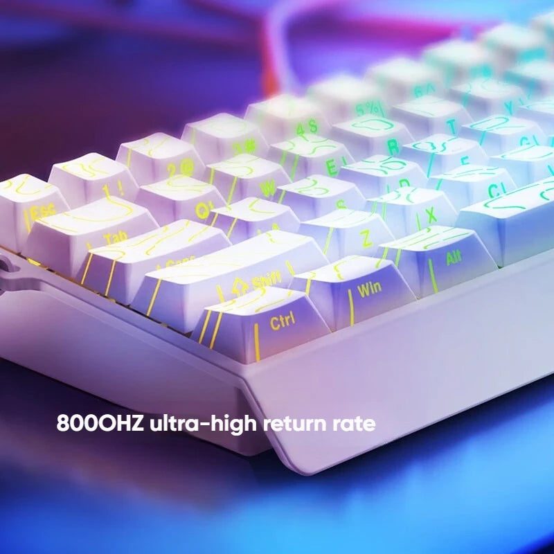 IROK Mercury68 Max Magnetic Mechanical Gaming Keyboard, 68-Key Wired 8K Rapid Trigger Keyboard with Hall Effect Switches, Hot-Swappable RGB Gaming Keyboard