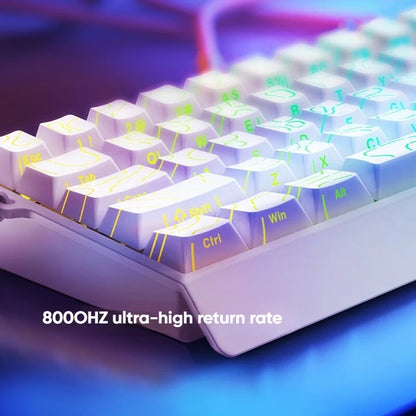 IROK Mercury68 Max Magnetic Mechanical Gaming Keyboard, 68-Key Wired 8K Rapid Trigger Keyboard with Hall Effect Switches, Hot-Swappable RGB Gaming Keyboard