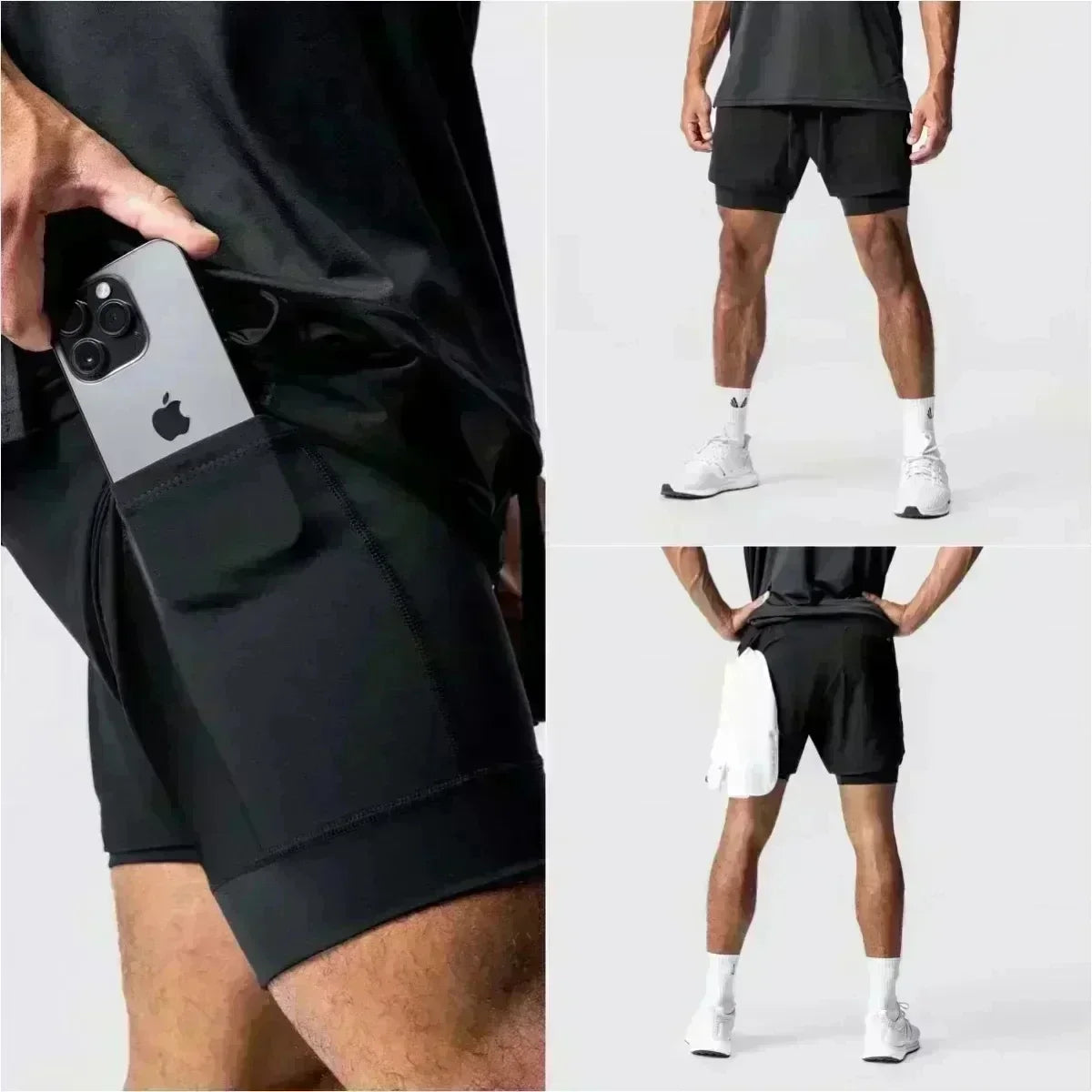 Dragon Ball Son Goku Summer Men's Bot Fitness 2025 Double-Layer Replica Two-Piece Loose-Fit Training Running Shorts Casual Pants
