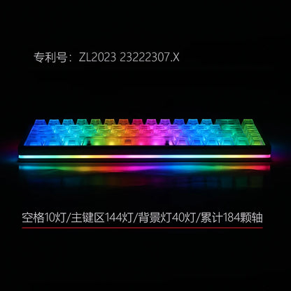 New Everglide AE68Pro Siren Magnetic Axis Gaming Keyboard Original Double Lamp Position RT0.001MM/ADC Direct Connection Keyboard