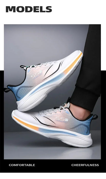 Carbon Plate Marathon Shoes Men Casual Sneakers Air Cushion Luxury Comfortable Lightweight Sports Running Shoes Male Footwear
