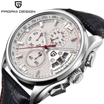 Cronógrafo PAGANI DESIGN para homem, quartzo multifunções, estilo militar de piloto, relógio masculino