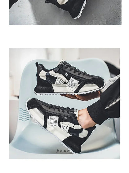 Baskets de luxe pour homme, chaussures de sport, mocassins, baskets casual pour homme à semelles épaisses, confortables, respirantes, tendance, au design original et personnalisées