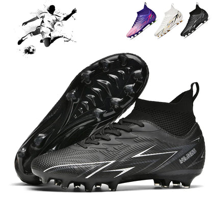 Bottes de Football professionnelles pour hommes, chaussures de Football pour adultes, baskets de sport de plein air, crampons de Football ultralégers, entraînement