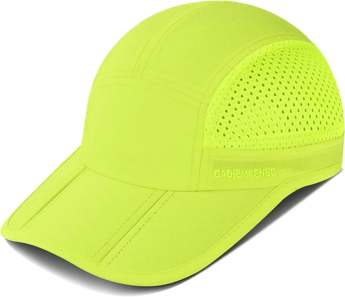 GADIEMKENSD Hitro sušeče se zložljive prenosne bejzbolske kape za moške, poletne z motivom morskih valov, vezenje, unisex športne sončne kape, kapice s snapback zapenjanjem