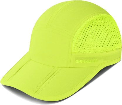 GADIEMKENSD Hitro sušeče se zložljive prenosne bejzbolske kape za moške, poletne z motivom morskih valov, vezenje, unisex športne sončne kape, kapice s snapback zapenjanjem