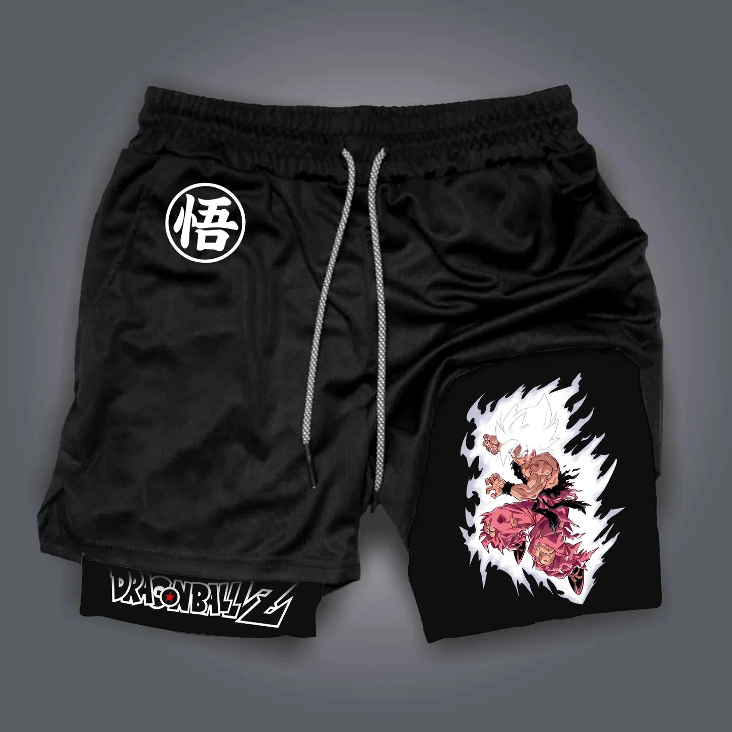 Dragon Ball Peripheral Printed Double Shorts Majin Buu GOKU American Sports Comfortable Summer Men's Loose Breathable Pants