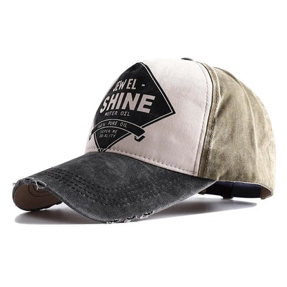 2026 New High Quality Vintage Letter Print Baseball Cap Men Women Snapback Adjustable Outdoor Hip Hop Denim Dad Hats Bone