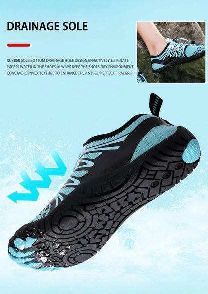 EOCENE Barfuß-Outdoor-Sportschuhe für Herren und Damen, schnell trocknende Aqua-Schuhe für Strand, Schwimmen, Fitness, Waten, Wandern und Radfahren