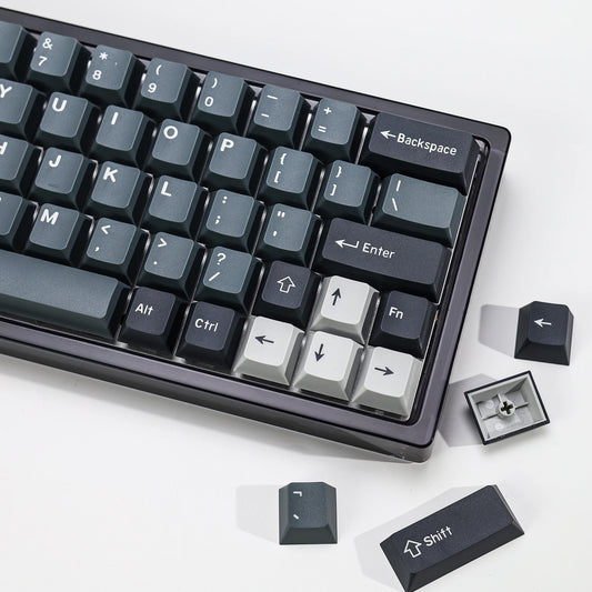KBDiy 174 teclas/set teclas PBT GMK Apollo Double Shot minimalistas perfil ISO Cherry para teclado mecánico gaming, compatibles con MX