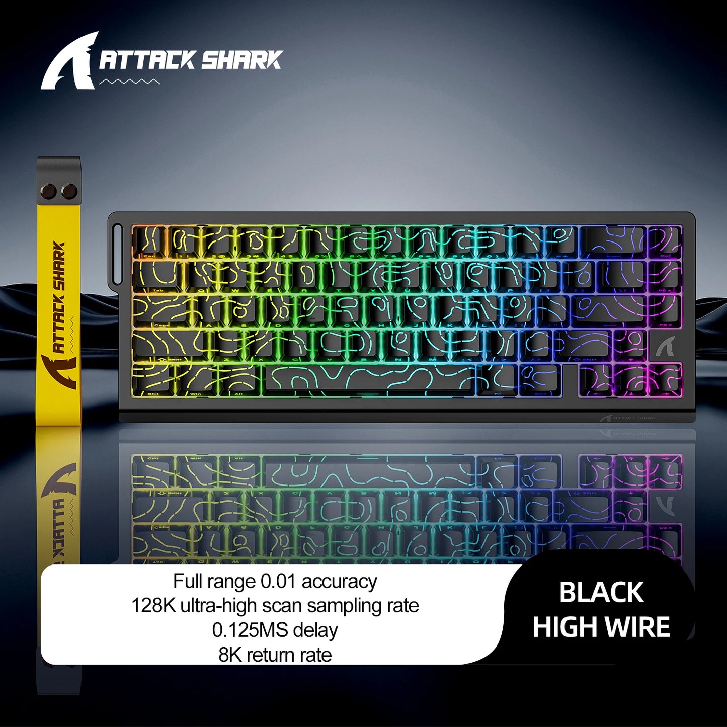 Magnetic Gaming Keyboard ATTACK SHARK X68HE X68PRO HE and FREEWOLF F68 Wired F68Pro Wireless for Pro Gaming 0.01mm Rapid Trigger