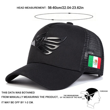 Unisex-Baseballkappen mit „Mexican Eagle“-Label, verstellbar, Freizeitmützen, Sonnenhüte für Frühling und Sommer im Freien